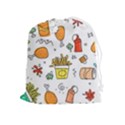 Cute Sketch  Fun Funny Collection Drawstring Pouch (XL) View1