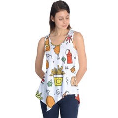 Cute Sketch  Fun Funny Collection Sleeveless Tunic by artworkshop