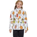 Cute Sketch  Fun Funny Collection Kids  Puffer Bubble Jacket Coat View1