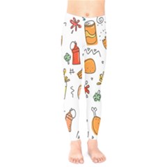 Cute Sketch  Fun Funny Collection Kids  Leggings by artworkshop