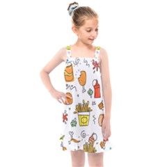 Cute Sketch  Fun Funny Collection Kids  Overall Dress by artworkshop