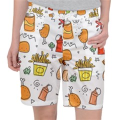 Cute Sketch  Fun Funny Collection Pocket Shorts by artworkshop