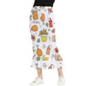 Cute Sketch  Fun Funny Collection Maxi Fishtail Chiffon Skirt View1