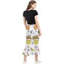 Cute Sketch  Fun Funny Collection Maxi Fishtail Chiffon Skirt View2