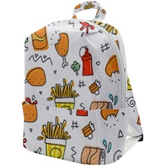 Cute Sketch  Fun Funny Collection Zip Up Backpack by artworkshop