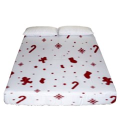 Christmas Trees Fitted Sheet (king Size) by artworkshop