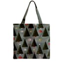 Christmas Trees Pattern Zipper Grocery Tote Bag View1