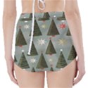 Christmas Trees Pattern High-Waisted Bikini Bottoms View2