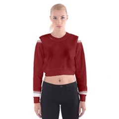 Christmas Red Graphic Cropped Sweatshirt