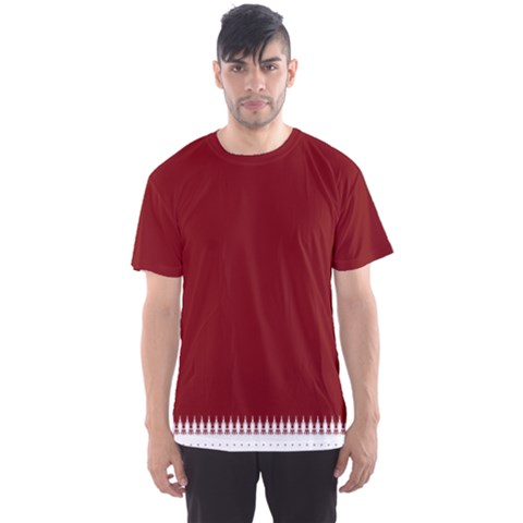 Christmas Red Graphic Men s Sport Mesh Tee by artworkshop