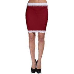 Christmas Red Graphic Bodycon Skirt by artworkshop