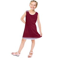 Christmas Red Graphic Kids  Tunic Dress by artworkshop