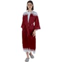 Christmas Red Graphic Maxi Satin Kimono View1