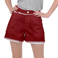 Christmas Red Graphic Ripstop Shorts by artworkshop