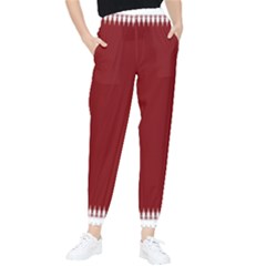 Christmas Red Graphic Tapered Pants by artworkshop