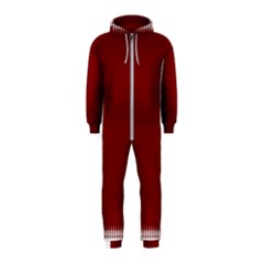 Christmas Red Graphic Hooded Jumpsuit (kids) by artworkshop