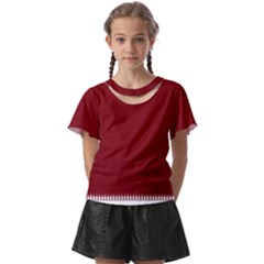 Christmas Red Graphic Kids  Front Cut Tee by artworkshop