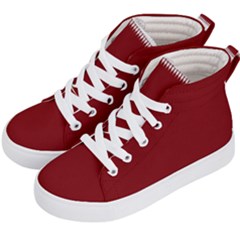 Christmas Red Graphic Kids  Hi-top Skate Sneakers by artworkshop