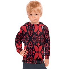 Christmas Red Black Xmas Gift Kids  Hooded Pullover