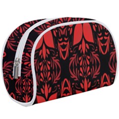 Christmas Red Black Xmas Gift Make Up Case (large) by artworkshop