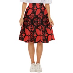 Christmas Red Black Xmas Gift Classic Short Skirt by artworkshop