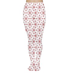 Christmas Pattern Red Stars Tights by artworkshop