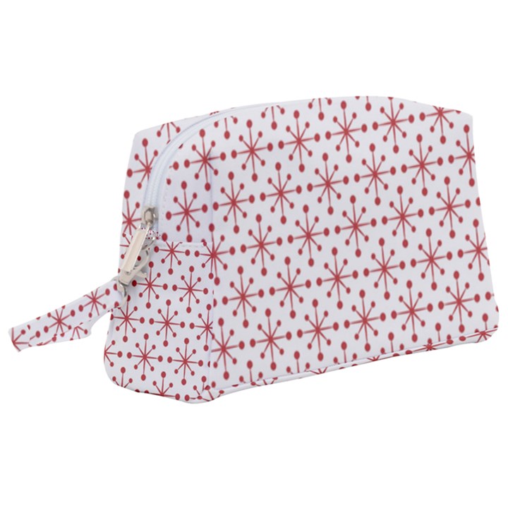 Christmas Pattern Red Stars Wristlet Pouch Bag (Large)