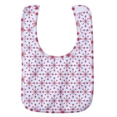 Christmas Pattern Red Stars Baby Bib by artworkshop