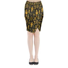 Christmas Background Seamless Midi Wrap Pencil Skirt by artworkshop