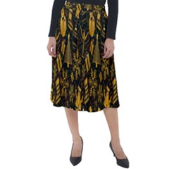 Christmas Background Seamless Classic Velour Midi Skirt 