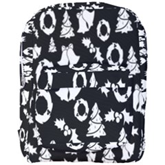 Black Card Christmas December Full Print Backpack