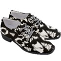 Black Card Christmas December Women Heeled Oxford Shoes View3