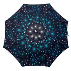 Abstract Pattern Snowflakes Straight Umbrellas by artworkshop