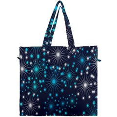 Abstract Pattern Snowflakes Canvas Travel Bag