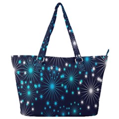 Abstract Pattern Snowflakes Full Print Shoulder Bag by artworkshop