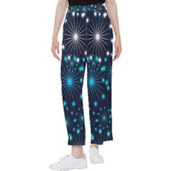 Abstract Pattern Snowflakes Women s Pants 