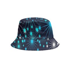 Abstract Pattern Snowflakes Inside Out Bucket Hat (kids)