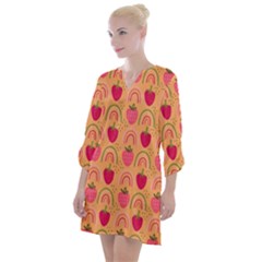 The Cutest Harvest   Open Neck Shift Dress by ConteMonfrey