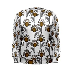 Daisy Minimalist Leaves Women s Sweatshirt by ConteMonfrey