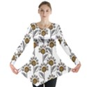 Daisy Minimalist Leaves Long Sleeve Tunic  View1