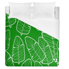 Green Banana Leaves Duvet Cover (queen Size)