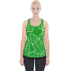 Green Banana Leaves Piece Up Tank Top by ConteMonfrey