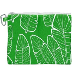 Green Banana Leaves Canvas Cosmetic Bag (xxxl) by ConteMonfrey