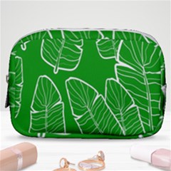 Green Banana Leaves Make Up Pouch (small) by ConteMonfrey