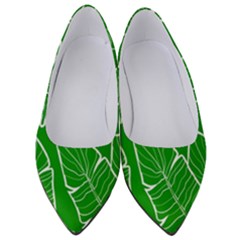 Green Banana Leaves Women s Low Heels by ConteMonfrey