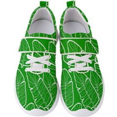 Green Banana Leaves Men s Velcro Strap Shoes by ConteMonfrey