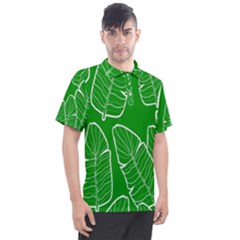 Green Banana Leaves Men s Polo Tee by ConteMonfrey