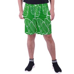 Green Banana Leaves Men s Pocket Shorts by ConteMonfrey