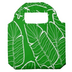 Green Banana Leaves Premium Foldable Grocery Recycle Bag by ConteMonfrey