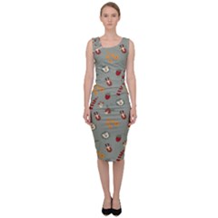 Wild Forest Friends   Sleeveless Pencil Dress by ConteMonfrey